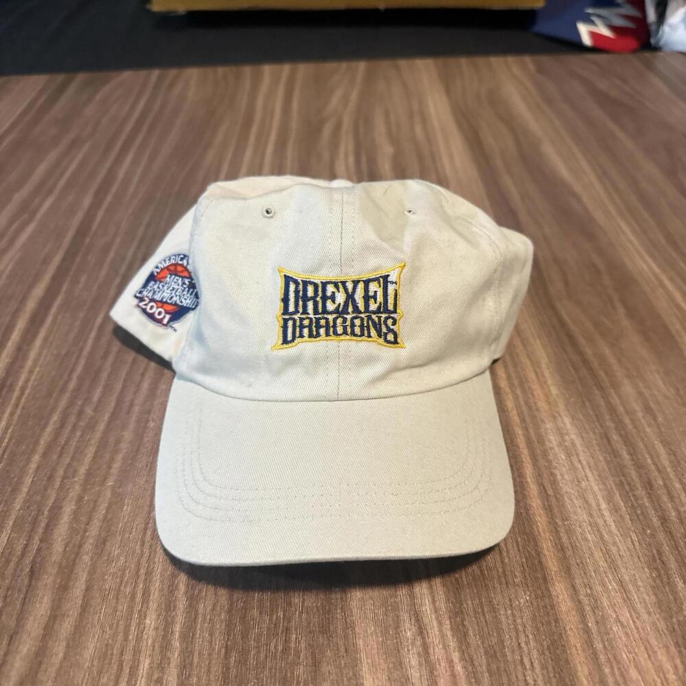 Vintage White and yellow Drexel Dragons NCAA hat #NCAA #DrexelDragons